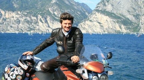 Motorradfahrer beim Gardasee
